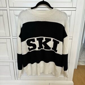 SKI Black and White Sweater